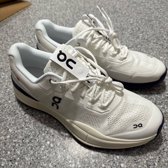 New ON Men's Roger Pro Hard Court Tennis Shoes Size 13 white/acai - Picture 6 of 10